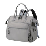 Maxbell Diaper Tote Bag Waterproof Shoulder Bag for Mom Carrying Bag Baby Diaper Bag Gray