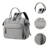 Maxbell Diaper Tote Bag Waterproof Shoulder Bag for Mom Carrying Bag Baby Diaper Bag Gray