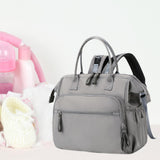 Maxbell Diaper Tote Bag Waterproof Shoulder Bag for Mom Carrying Bag Baby Diaper Bag Gray