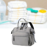 Maxbell Diaper Tote Bag Waterproof Shoulder Bag for Mom Carrying Bag Baby Diaper Bag Gray