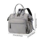 Maxbell Diaper Tote Bag Waterproof Shoulder Bag for Mom Carrying Bag Baby Diaper Bag Gray