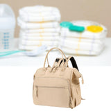 Maxbell Diaper Tote Bag Waterproof Shoulder Bag for Mom Carrying Bag Baby Diaper Bag Beige
