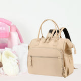 Maxbell Diaper Tote Bag Waterproof Shoulder Bag for Mom Carrying Bag Baby Diaper Bag Beige