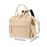 Maxbell Diaper Tote Bag Waterproof Shoulder Bag for Mom Carrying Bag Baby Diaper Bag Beige