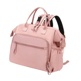 Maxbell Diaper Tote Bag Waterproof Shoulder Bag for Mom Carrying Bag Baby Diaper Bag Pink