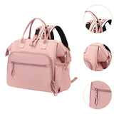 Maxbell Diaper Tote Bag Waterproof Shoulder Bag for Mom Carrying Bag Baby Diaper Bag Pink
