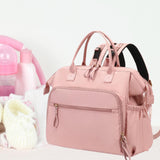 Maxbell Diaper Tote Bag Waterproof Shoulder Bag for Mom Carrying Bag Baby Diaper Bag Pink