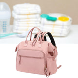 Maxbell Diaper Tote Bag Waterproof Shoulder Bag for Mom Carrying Bag Baby Diaper Bag Pink