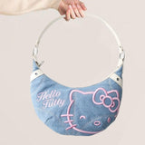 Maxbell Denim Shoulder Bag Gift Stylish Lady Women Handbag for Outdoor Wedding Party