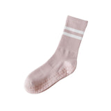 Maxbell Yoga Socks Anti Skid Practical Noise Reduction Soft Crew Socks Pilates Socks Light Pink