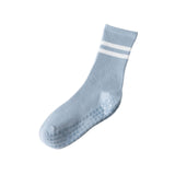 Maxbell Yoga Socks Anti Skid Practical Noise Reduction Soft Crew Socks Pilates Socks Light Blue