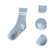 Maxbell Yoga Socks Anti Skid Practical Noise Reduction Soft Crew Socks Pilates Socks Light Blue