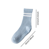 Maxbell Yoga Socks Anti Skid Practical Noise Reduction Soft Crew Socks Pilates Socks Light Blue