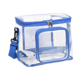 Maxbell Transparent Storage Bag Fashion Shoulder Bag for Work Sports Games Traveling