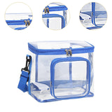 Maxbell Transparent Storage Bag Fashion Shoulder Bag for Work Sports Games Traveling