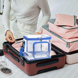 Maxbell Transparent Storage Bag Fashion Shoulder Bag for Work Sports Games Traveling