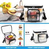 Maxbell Transparent Storage Bag Fashion Shoulder Bag for Work Sports Games Traveling