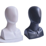 Maxbell Mannequin Head Model Rack Fashion Portable for Eyeglasses Jewellery Headwear Black