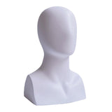 Maxbell Mannequin Head Model Rack Fashion Portable for Eyeglasses Jewellery Headwear White