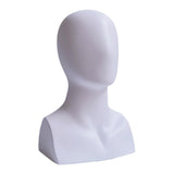 Maxbell Mannequin Head Model Rack Fashion Portable for Eyeglasses Jewellery Headwear White