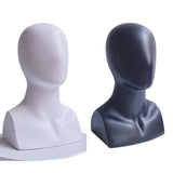 Maxbell Mannequin Head Model Rack Fashion Portable for Eyeglasses Jewellery Headwear White