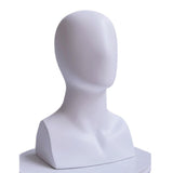 Maxbell Mannequin Head Model Rack Fashion Portable for Eyeglasses Jewellery Headwear White