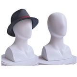 Maxbell Mannequin Head Model Rack Fashion Portable for Eyeglasses Jewellery Headwear White