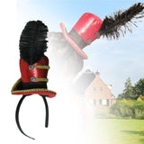 Maxbell Mini Top Hat Headband Dress up Creative for Festivals Halloween Themed Party Red