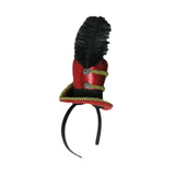 Maxbell Mini Top Hat Headband Dress up Creative for Festivals Halloween Themed Party Red