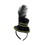 Maxbell Mini Top Hat Headband Dress up Creative for Festivals Halloween Themed Party Black