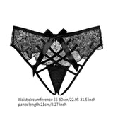 Maxbell Women Panties Cross Strap Bowknot Panties for Party Lingerie Night Nightclub