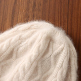 Maxbell Knit Beanie for Autumn Winter Stretch Ear Protection Wool Beanie