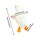 Maxbell Stuffed Duck Shoulder Bag Gift Zipper Girl Plush Bag for Street Party
