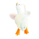 Maxbell Stuffed Duck Shoulder Bag Gift Zipper Girl Plush Bag for Street Party