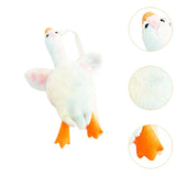 Maxbell Stuffed Duck Shoulder Bag Gift Zipper Girl Plush Bag for Street Party