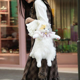 Maxbell Cute Plush Animal Cat Backpack Stuffed Animals Backpack Bag for Adults Child