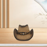 Maxbell Western Cowboy Hat Casual Fashion Big Brim Sun Hat for Hiking Autumn Fishing