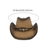 Maxbell Western Cowboy Hat Casual Fashion Big Brim Sun Hat for Hiking Autumn Fishing