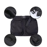 Maxbell Multi Pocket Waist Belt Apron Bag Fanny Pack for Woodworkers Hiking Gardener Style B