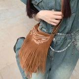 Maxbell Womens Fringe Crossbody Bag Lightweight Casual Fashion Hobo Bag with Tassels