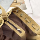 Maxbell Womens Shoulder Bag Large Women Fringe Hobo Bag for Holiday Travel Commuting Khaki