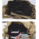 Maxbell Womens Shoulder Bag Large Women Fringe Hobo Bag for Holiday Travel Commuting Black