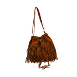 Maxbell Womens Shoulder Bag Large Women Fringe Hobo Bag for Holiday Travel Commuting Brown