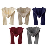 Maxbell Scarf with Hoodie Windproof Casual Winter Balaclava for Women Walking Female Beige