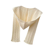 Maxbell Scarf with Hoodie Windproof Casual Winter Balaclava for Women Walking Female Beige