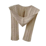 Maxbell Scarf with Hoodie Windproof Casual Winter Balaclava for Women Walking Female Khaki