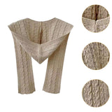 Maxbell Scarf with Hoodie Windproof Casual Winter Balaclava for Women Walking Female Khaki
