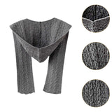 Maxbell Scarf with Hoodie Windproof Casual Winter Balaclava for Women Walking Female Gray
