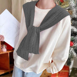 Maxbell Scarf with Hoodie Windproof Casual Winter Balaclava for Women Walking Female Gray