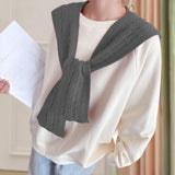 Maxbell Scarf with Hoodie Windproof Casual Winter Balaclava for Women Walking Female Gray